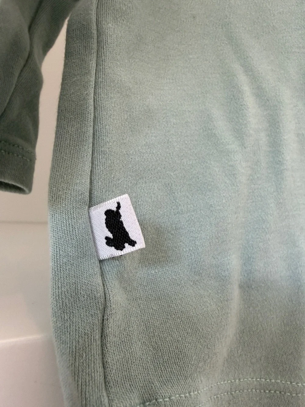 Little & Lively Eucalyptus Long-Sleeve Ruffle Shoulder Tee - Sage Green - Picture 3 of 4